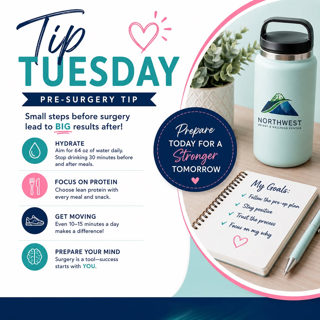 Instagram post by Dr. Robert L. Michaelson: Small habits before surgery can make a BIG difference after. Staying hydrated, focusing on protein, moving your body, and preparing your min…