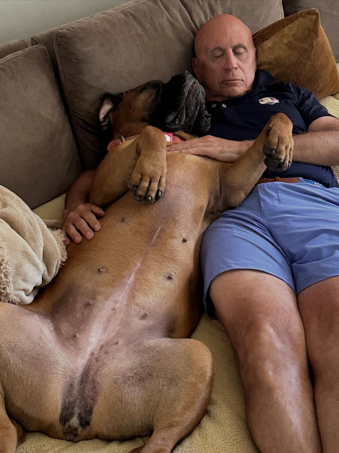 Instagram post by Dr. Robert M. Tornambe: Napping on Father’s Day with my only daughter. Happy Father’s Day to all.