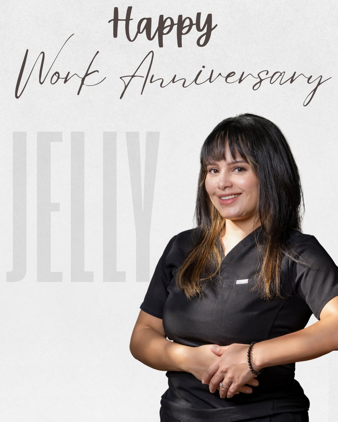 Instagram post by Dr. Robert T. Rudman, DDS, MS: 🎉 Happy Work Anniversary to our amazing Orthodontic Assistant, Jelly! 🎉 We’re so grateful to have you on our team! Thank you for all your …