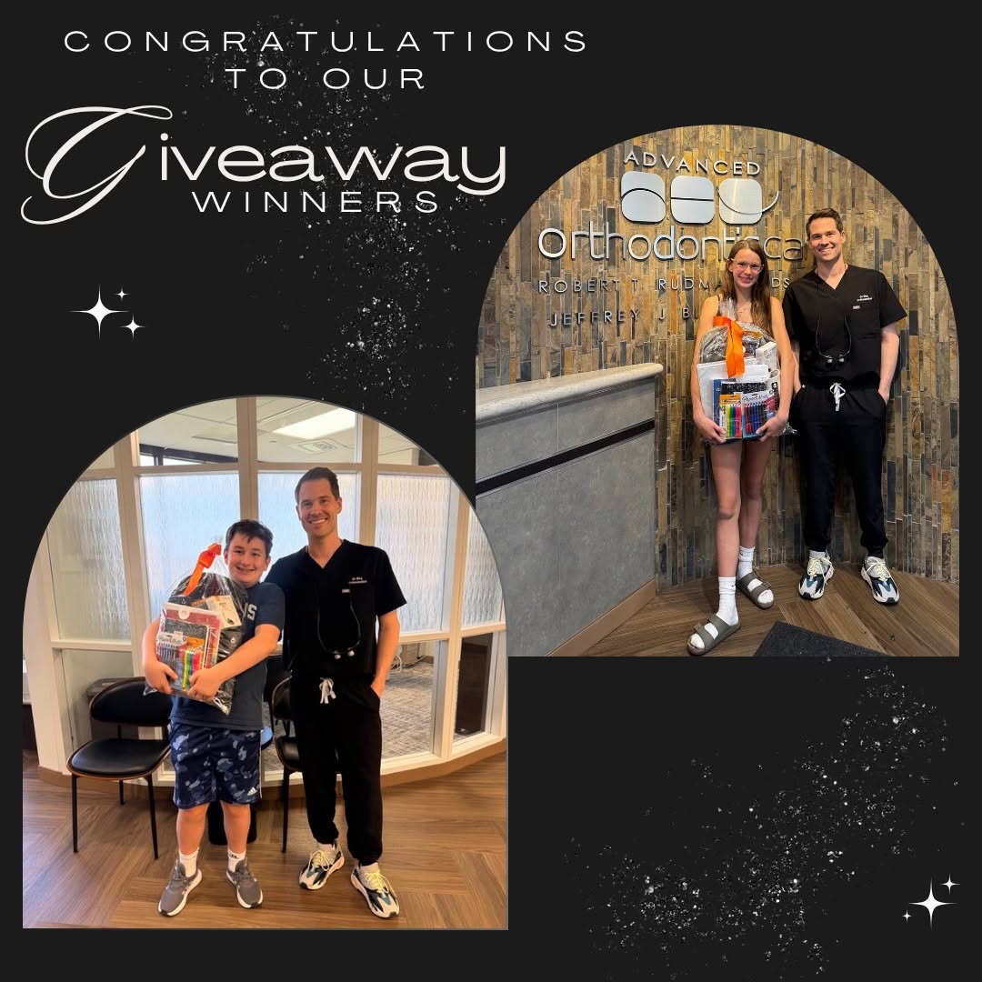 Instagram post by Dr. Robert T. Rudman, DDS, MS: 🎒✨ Congratulations to our Back to School Giveaway winners! ✏️📚 Both of our lucky winners stopped by to pick up their goodies, and we hope …