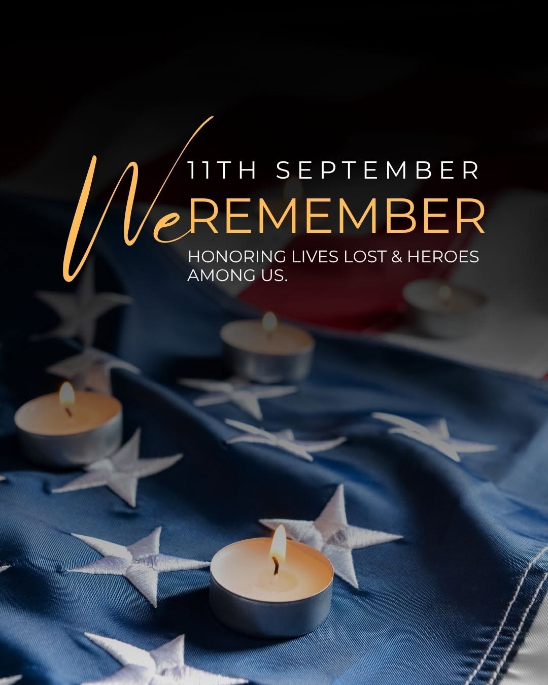 Instagram post by Dr. Robert T. Rudman, DDS, MS: Today, we pause to remember the lives lost on September 11, 2001, honor the heroes who showed extraordinary courage, and hold close the fami…