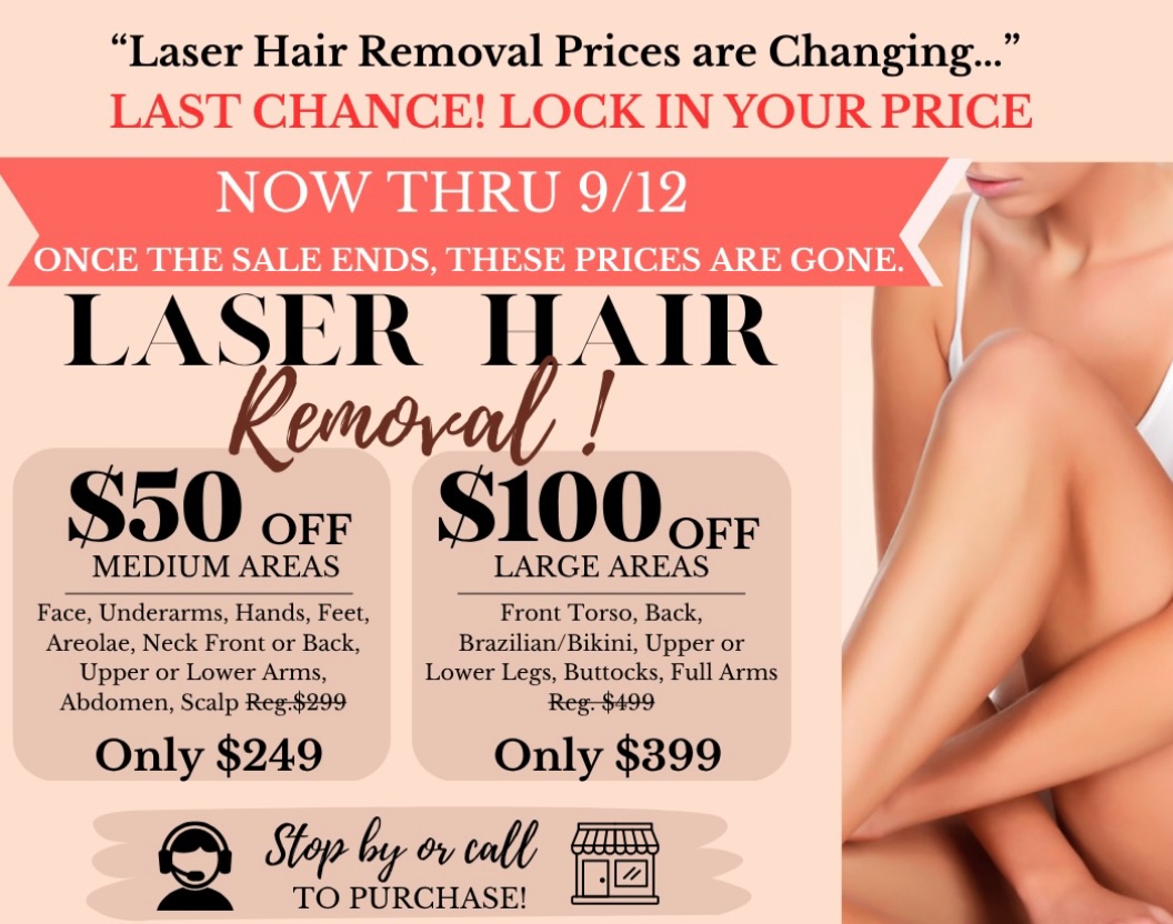 Instagram post by Dr. Robert Zieber: 🤩 It’s that time of year again! ‼️ Our BIG laser hair removal sale! Also your last chance before the prices change! Call us now to lock it …