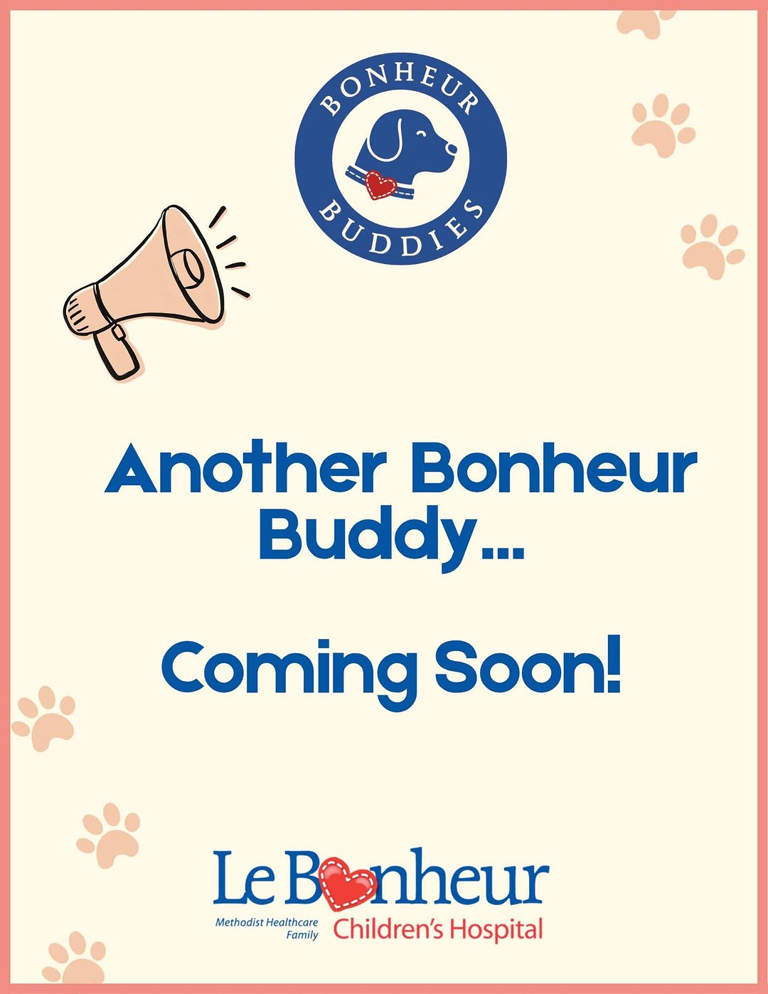 Instagram post by Dr. Robin Evans: Our facility dog family is growing! We are thrilled to share that another "Bonheur Buddy" will soon join JJ on campus to bring even more snu…