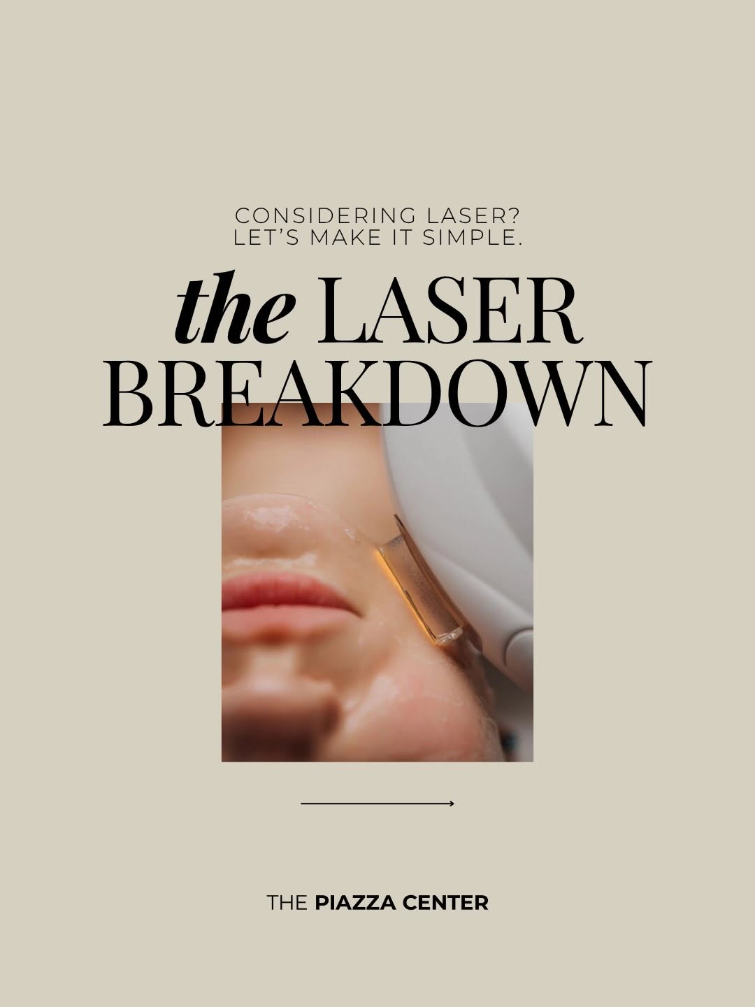 Instagram post by Dr. Rocco C. Piazza: Not all lasers are created to do the same thing. Some target pigment. Some focus on texture. Some stimulate collagen. Some resurface more de…