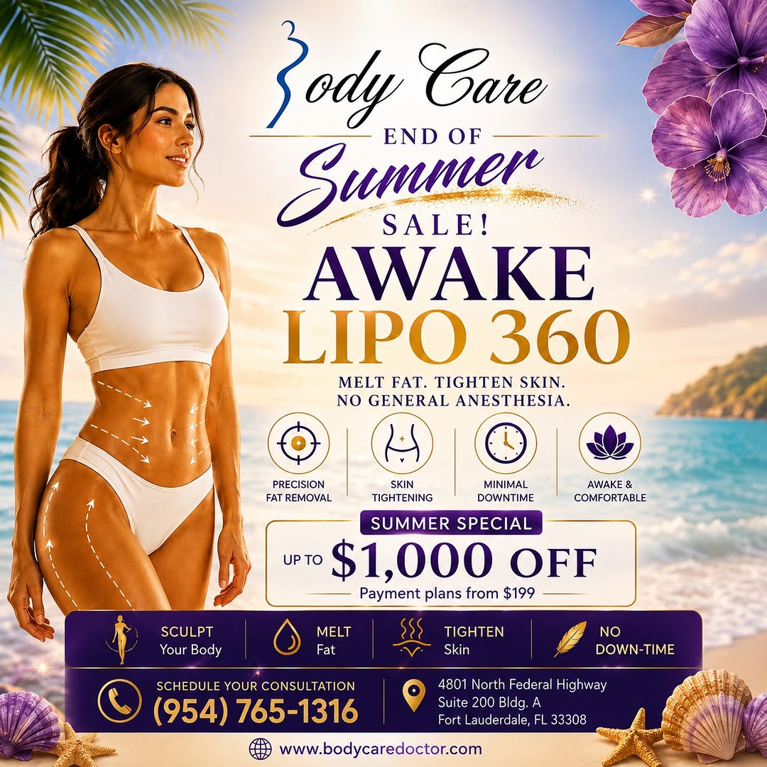 Instagram post by Dr. Rodger (R.G.) Stratt: ✨ Are you ready to feel more confident and look your absolute best? BodyCare's end of Summer Special on Smart Lipo can help you achieve the …