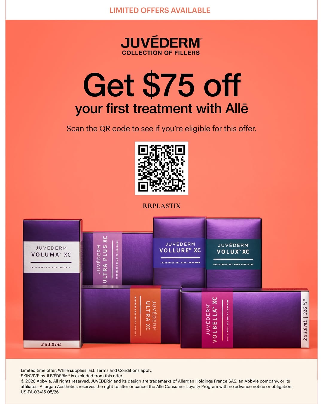 Instagram post by Dr. Roman Rayham: ✨ New to JUVÉDERM®? Save $75 on Your First Treatment! Enhance your natural beauty with the JUVÉDERM® Collection of Fillers and enjoy $75 off…