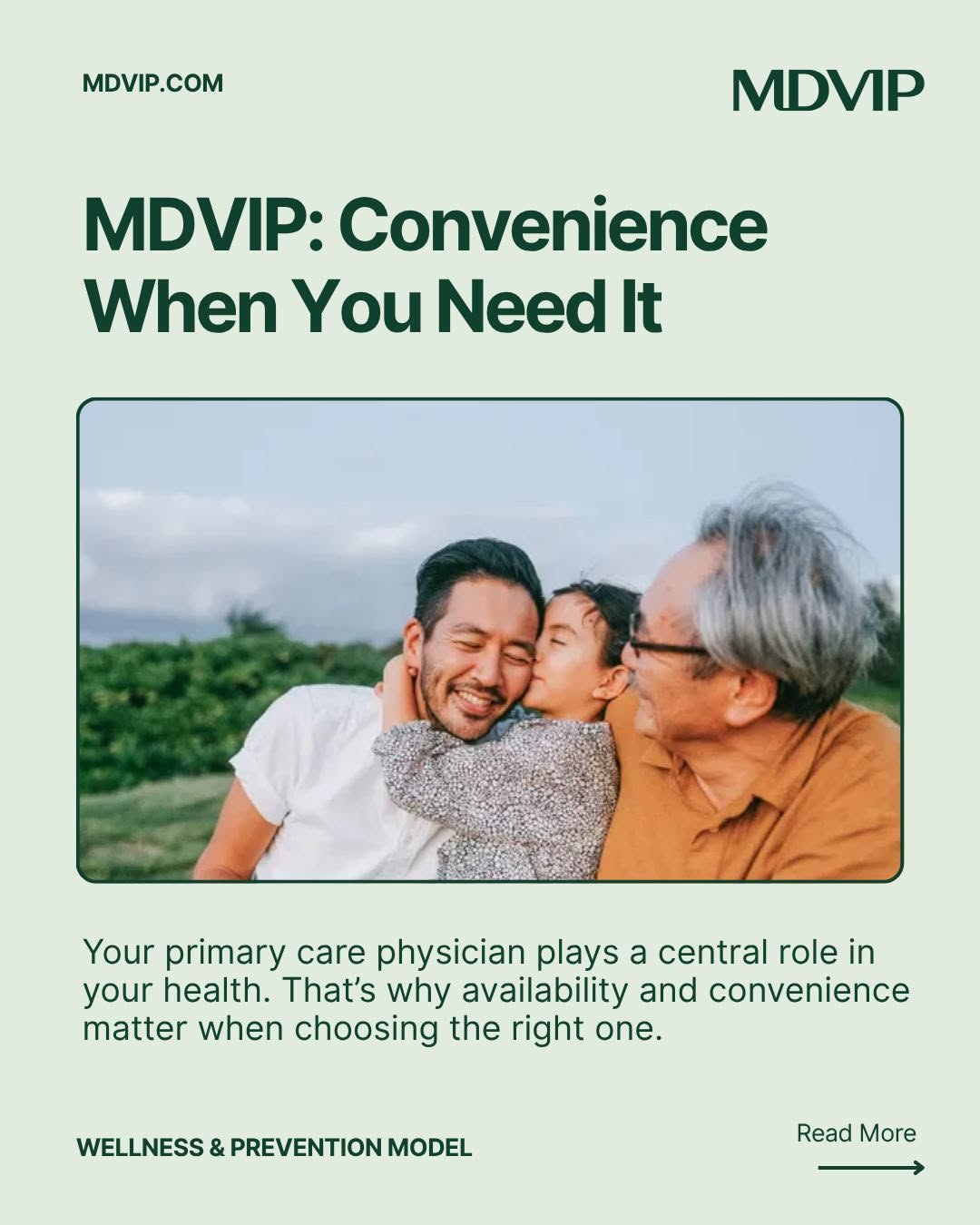 Instagram post by Dr. Ron Eaker: Your health doesn’t always fit into a schedule. When you need care, having a primary care physician who knows you and is there when you need…