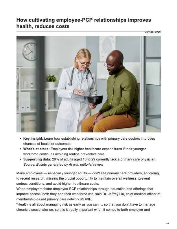 Instagram post by Dr. Ron Eaker: 29% of adults don't have a primary care physician. Fewer than half of those who do had a checkup last year. (The Ohio State University Wexne…
