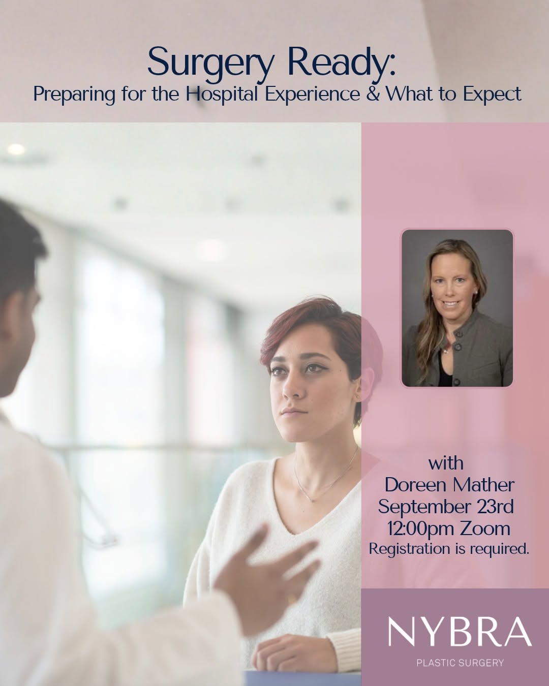 Instagram post by Dr. Ron Israeli: Join us for our Patient Empowerment Program – Be Informed Lecture Series featuring Doreen Mather. September 23 | 12:00 PM Zoom. Registration…