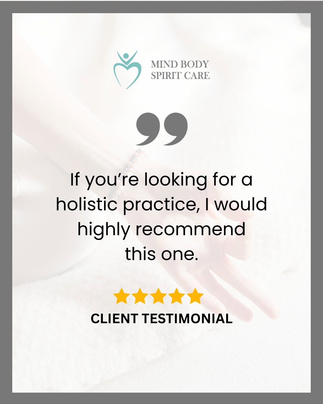 Instagram post by Dr. Ron Shemesh: We appreciate your kind words and belief in whole-body healing. 💛🌱 #wellnesscommunity #mindbodyspirit #mindbody #holistic #doctor