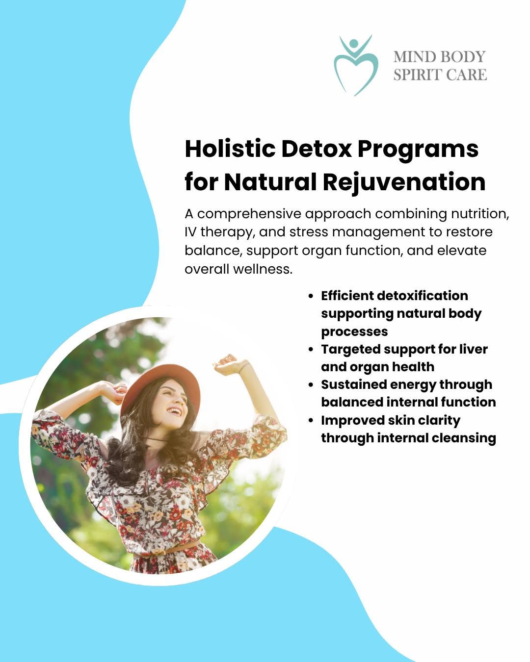 Instagram post by Dr. Ron Shemesh: Detox and rejuvenate your body this spring! 🌿 Our holistic approach includes nutrition, IV therapy, and stress management to restore balanc…