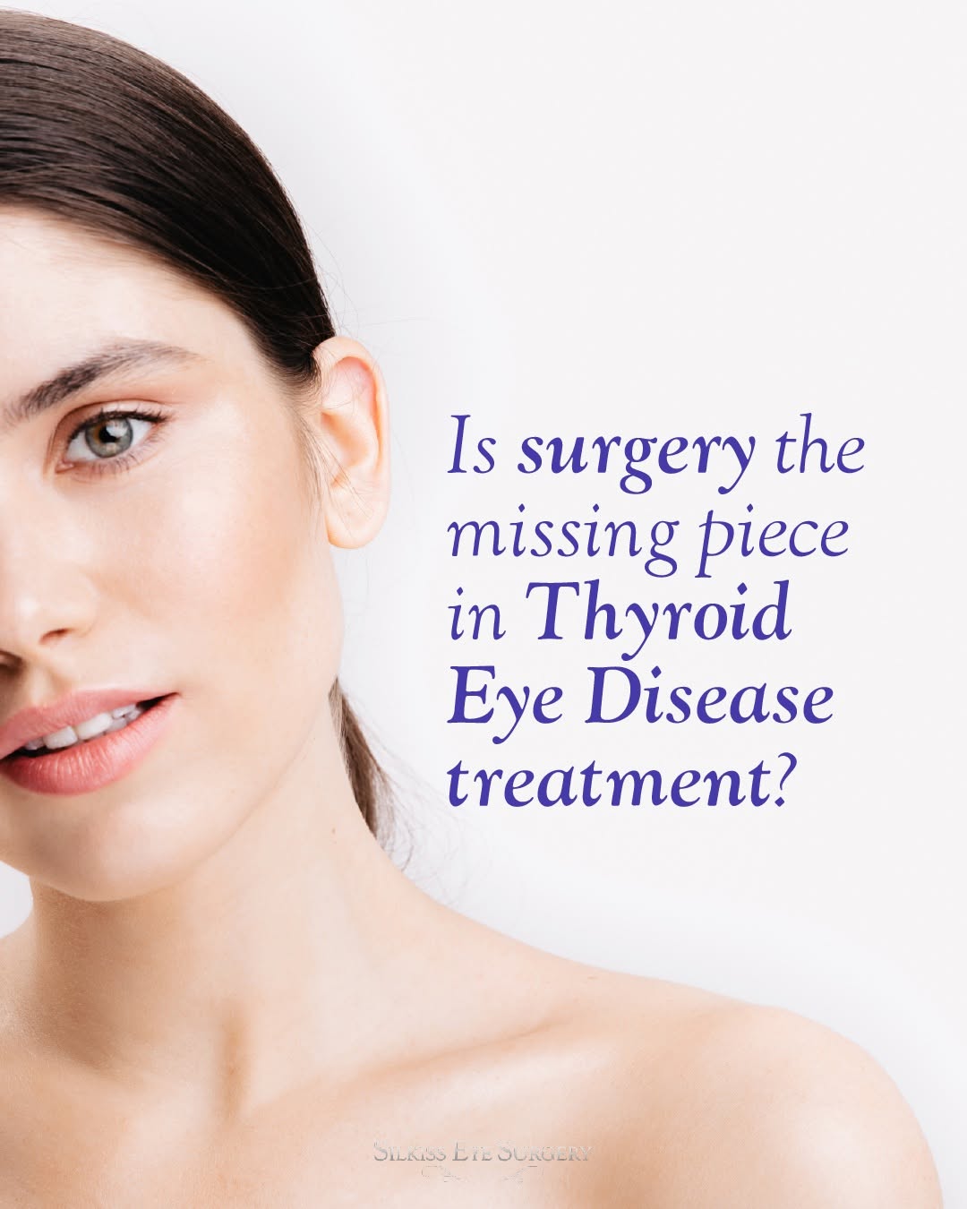 Instagram post by Dr. Rona Z. Silkiss: For years, thyroid eye disease (TED) has been treated with steroids, biologics, and orbital procedures. But growing evidence suggests we may…