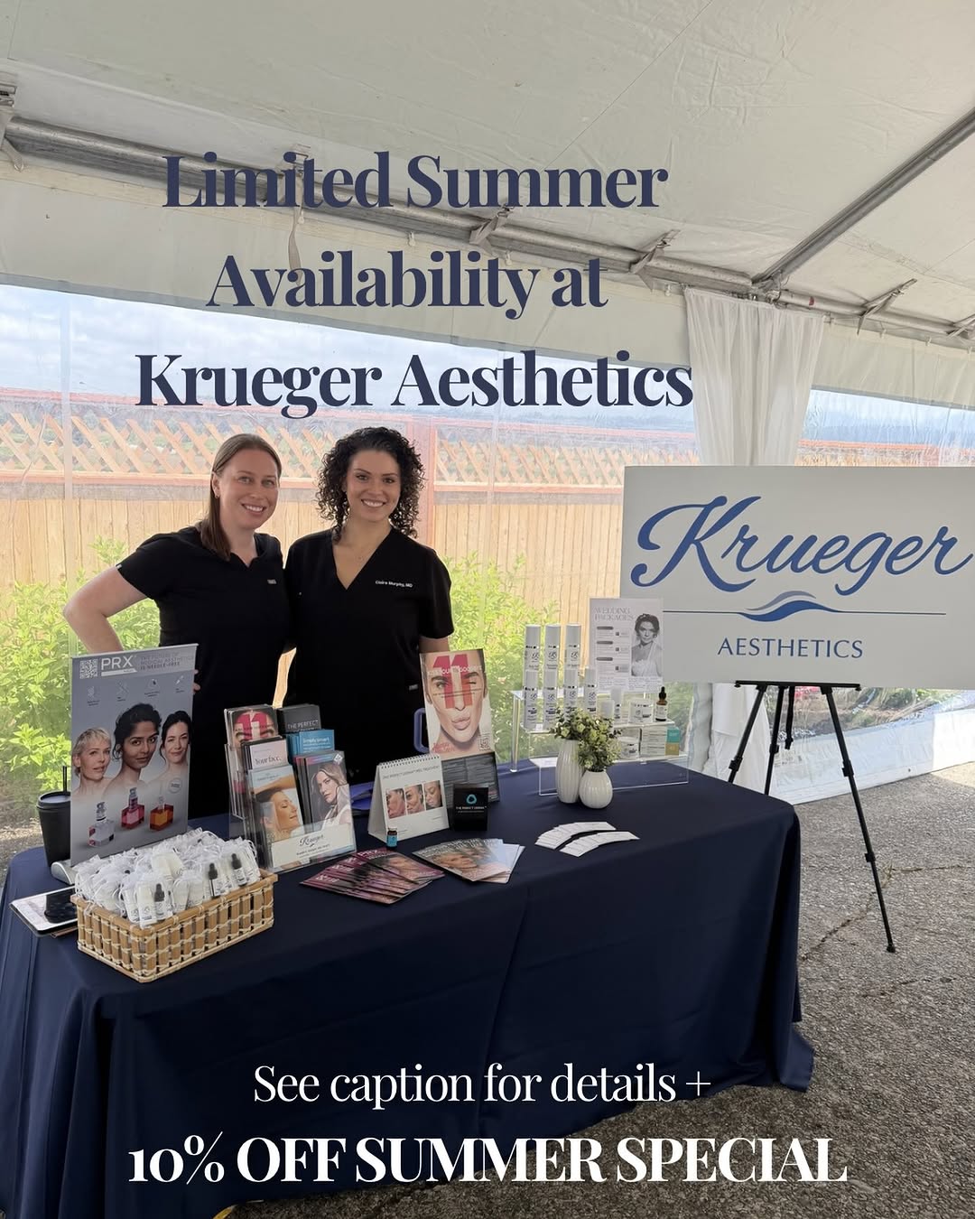 Instagram post by Dr. Ronald A. Krueger: Summer Scheduling is heating up at Krueger Aesthetics! 🔥 Dr. Murphy is now booked or out of office through August 17th! Thank you to everyo…