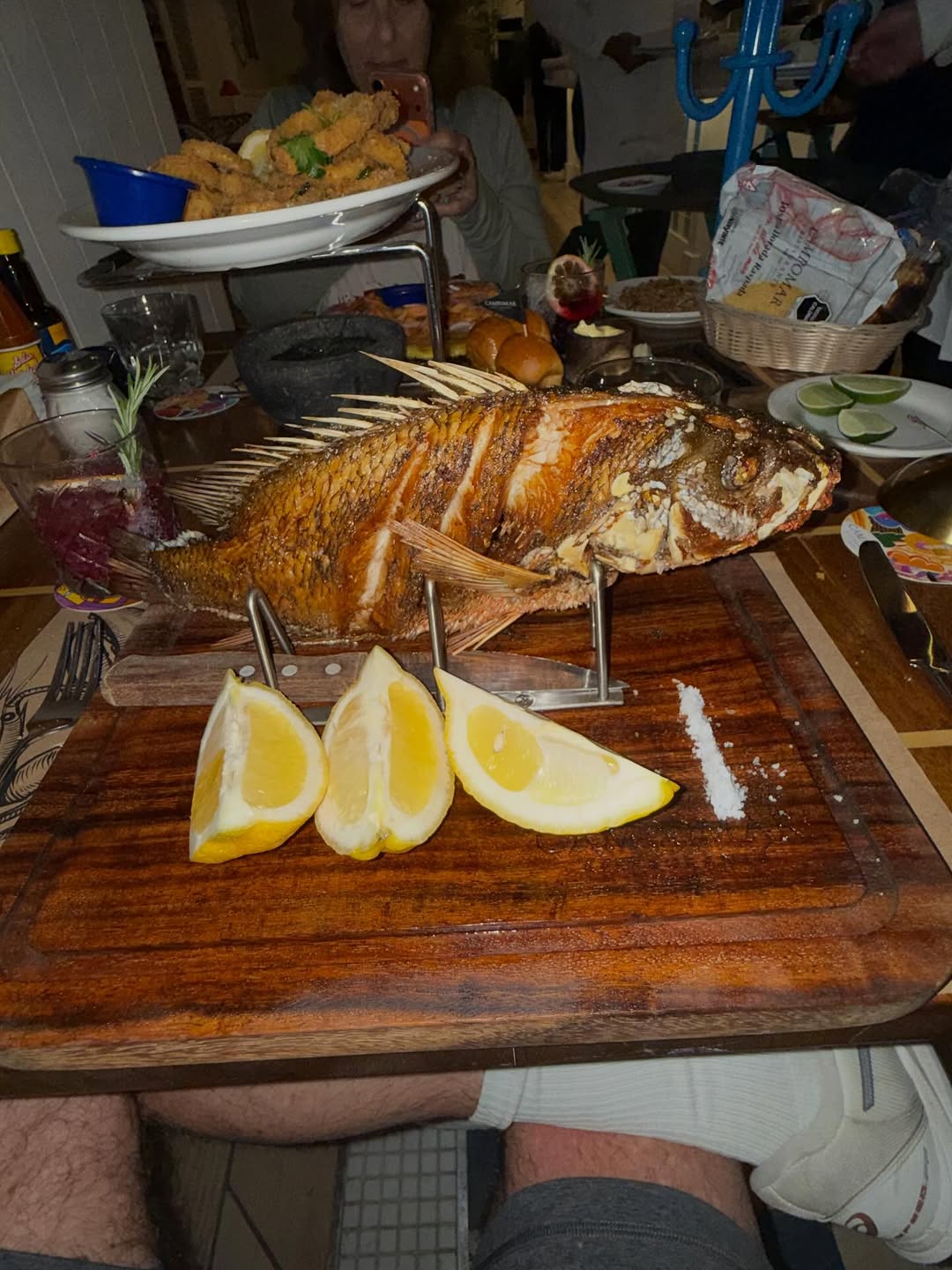 Instagram post by Dr. Ronald J. Edelson: Just got back from Cabo. Got this amazing whole fish at Campomar restaurant. Best I ever had!