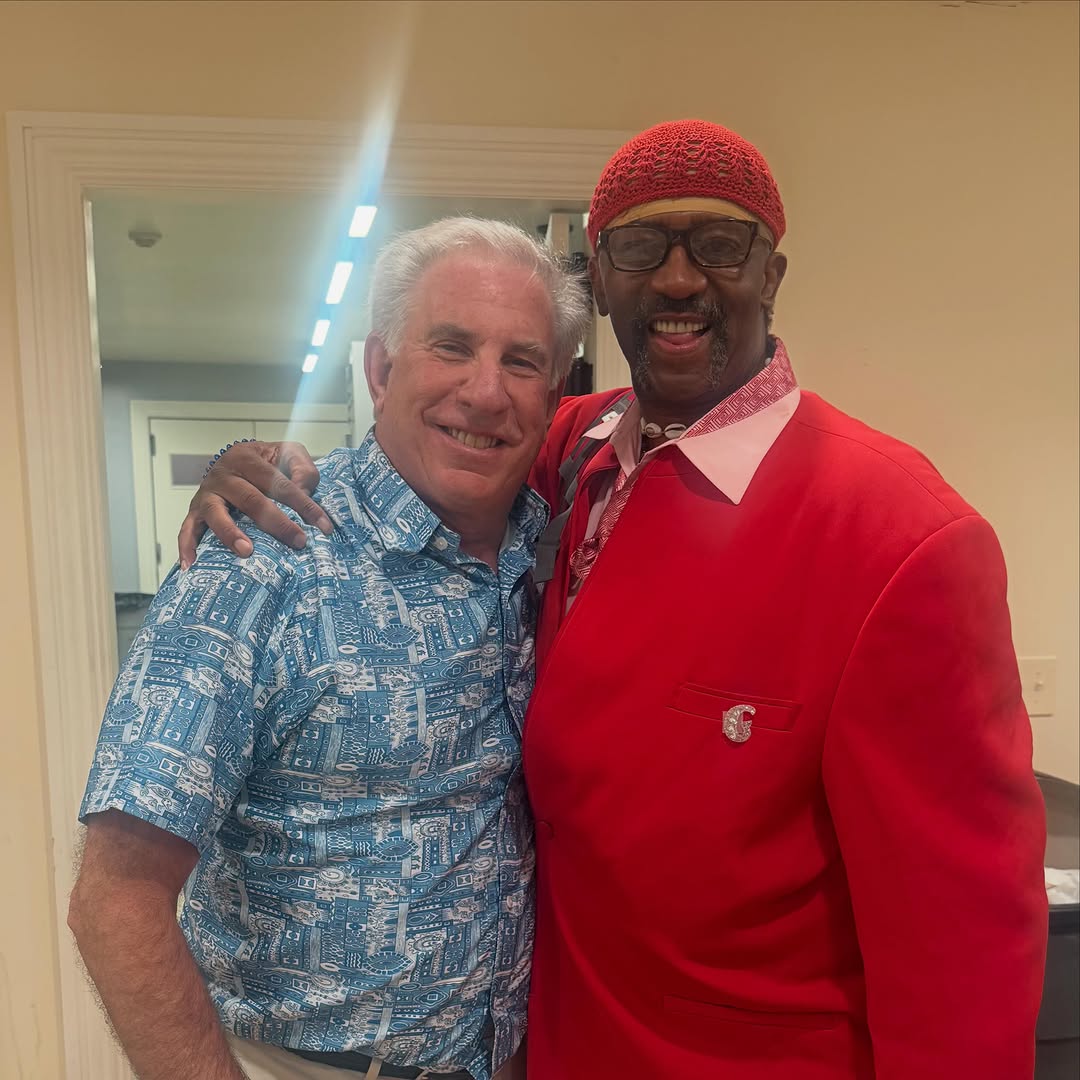 Instagram post by Dr. Ronald J. Edelson: Went to my high school reunion in New Jersey. Here I am with Glenn, a good buddy of mine and a snazzy dresser!#dredelson