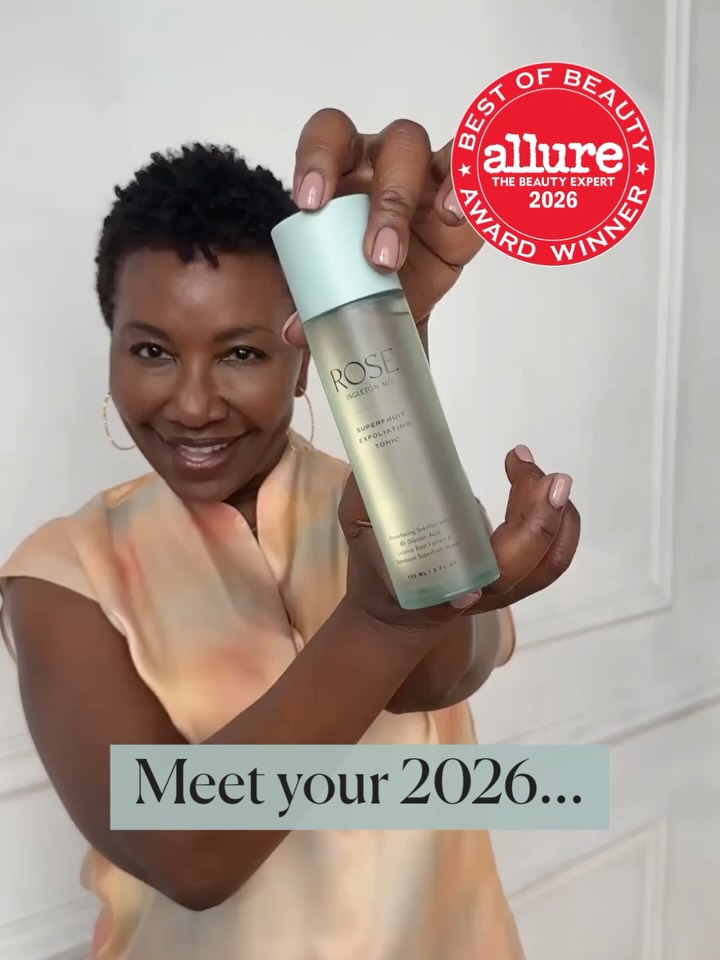 Instagram post by Dr. Rosemarie Ingleton: Drum roll please... Our SuperFruit Exfoliating Tonic has been named a 2026 @allure Best of Beauty Award winner for Best Exfoliating Toner! W…