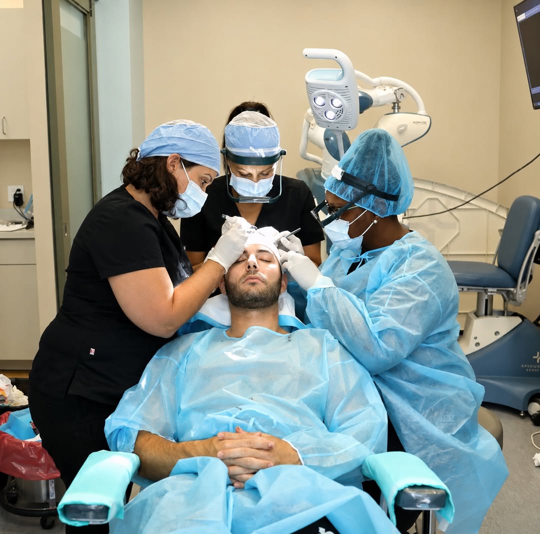 Instagram post by Dr. Roy Stoller: What makes a great hair transplant result? It's all in the details. 🔬 Behind every natural-looking hairline is hours of meticulous planning…