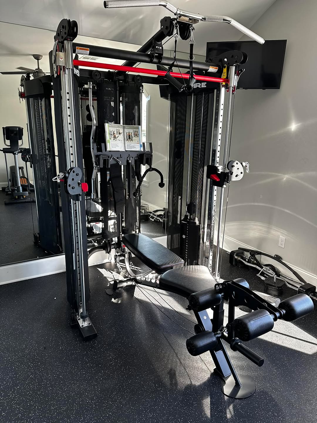 Instagram post by Dr. Russell G. Hendrick, Jr.: I must have been on the nice list this year!!! 😍 #inspireft2 #letthegainsbegin #homegym