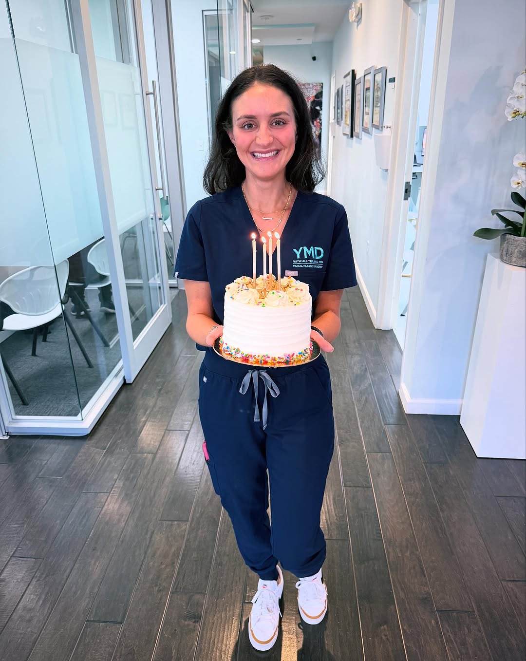 Instagram post by Dr. Ruth Hill Yeilding: Happy Nurse Practitioner Week to our amazing NP, Chelsea! 💛✨ Chelsea brings light into every room she walks into, and our patients feel it …