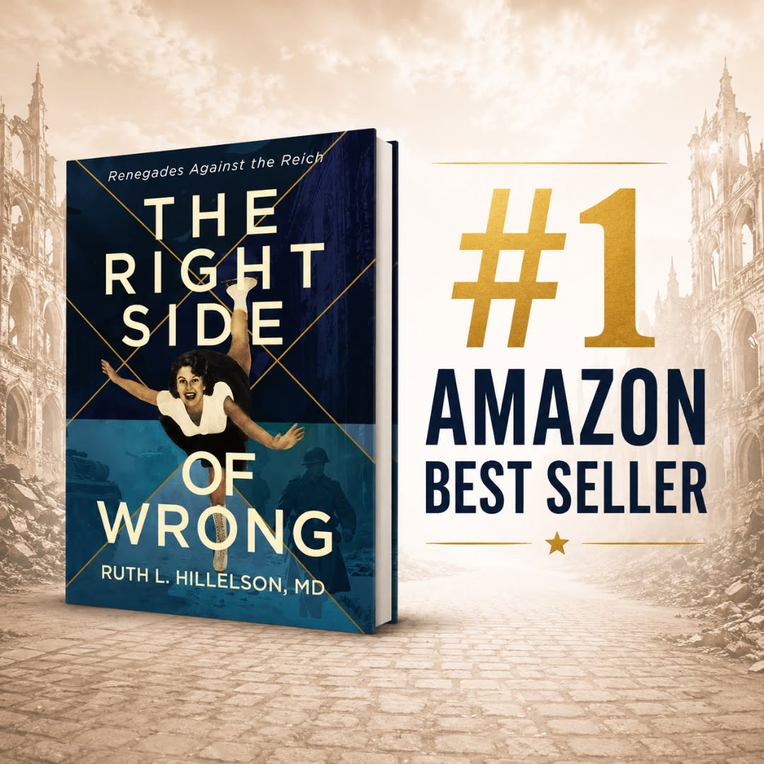 Instagram post by Dr. Ruth L. Hillelson: ⭐️Exciting news! The Right Side of Wrong by Dr. Ruth Hillelson has reached #1 Amazon Best Seller status. Thank you to everyone who purchased…