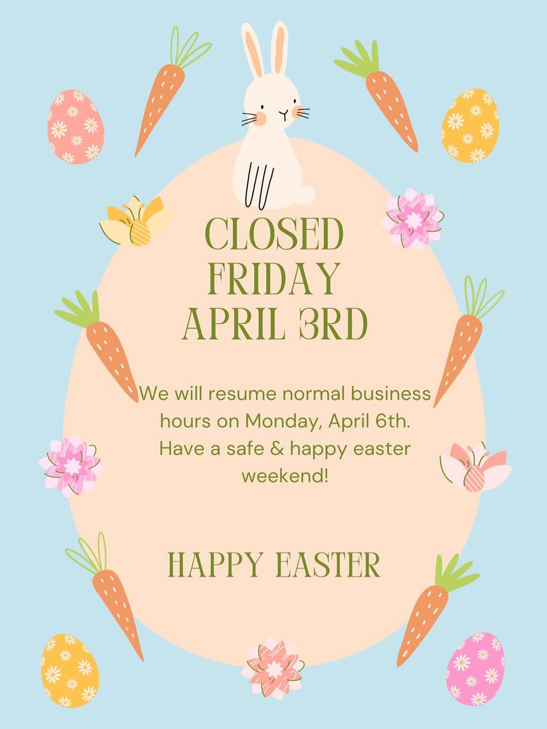 Instagram post by Dr. Ryan Chastant: Our office will be closed this weekend in observance of Easter. We will resume normal business hours on Monday. We hope everyone has a safe …