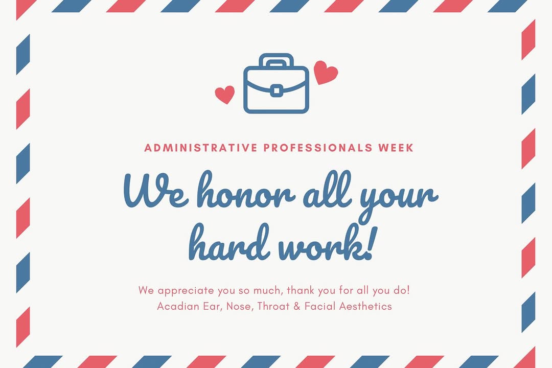 Instagram post by Dr. Ryan Chastant: Happy Administrative Professionals Week! 💙 Thank you to our amazing team for keeping our office running smoothly and for always taking such…