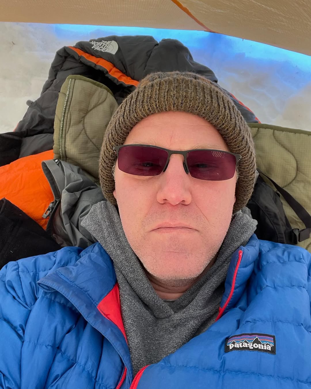 Instagram post by Dr. Ryan Dodde II: Snowy days in West Michigan always take me back to this backpacking trip! Reliving those frosty adventures through these pictures ❄️🌲⛺️