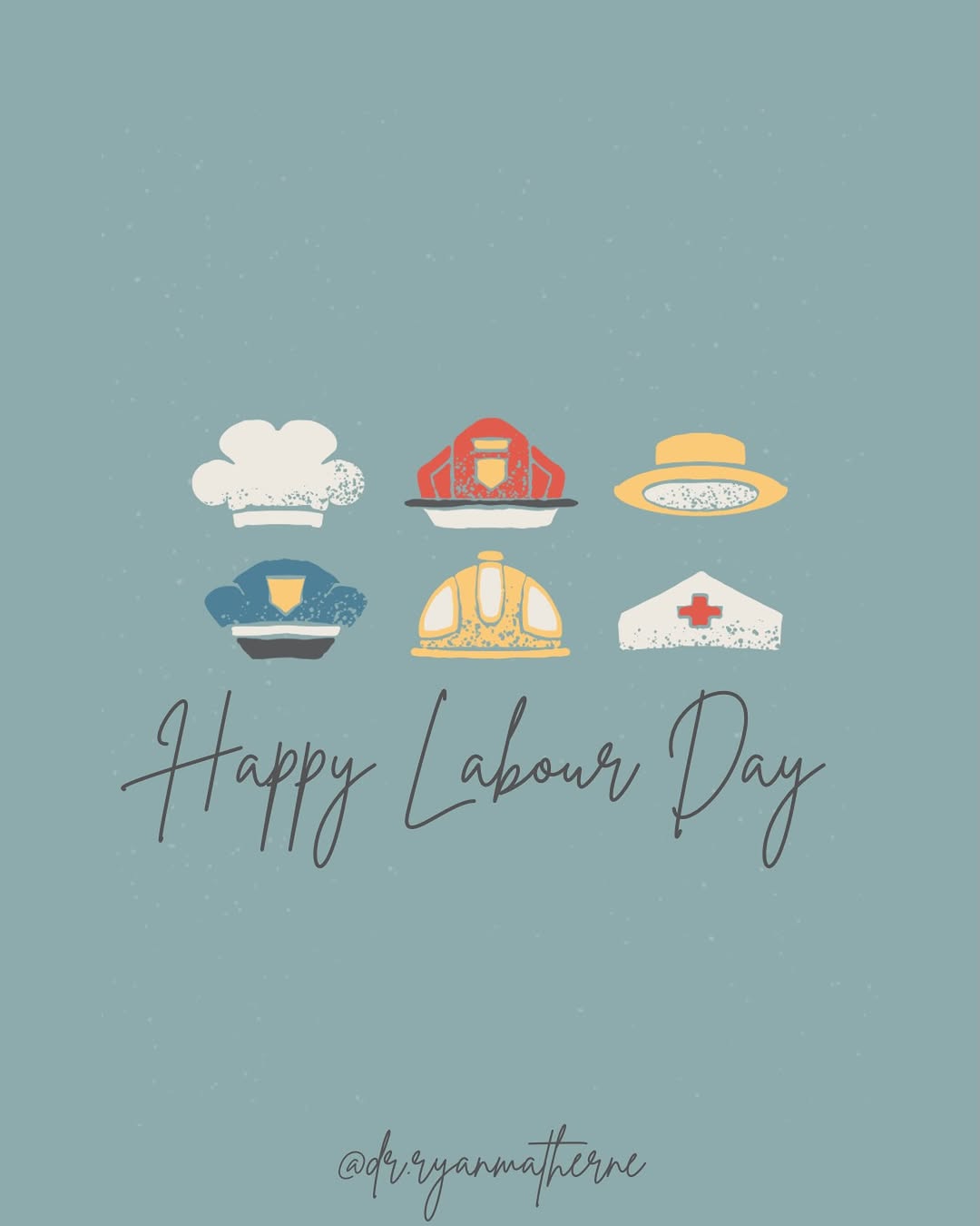 Instagram post by Dr. Ryan J. Matherne: Happy Labor Day from Matherne Dermatology + Aesthetics! We hope you’re enjoying a relaxing day with family and friends! ❤️🤍🩵 Our office is…