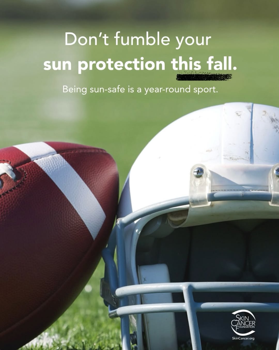 Instagram post by Dr. Ryan J. Matherne: Fall football, crisp air, and sun protection still on the game plan! 🏈🍂☀️ Don’t let cooler temps fool you — UV exposure is a year-round th…