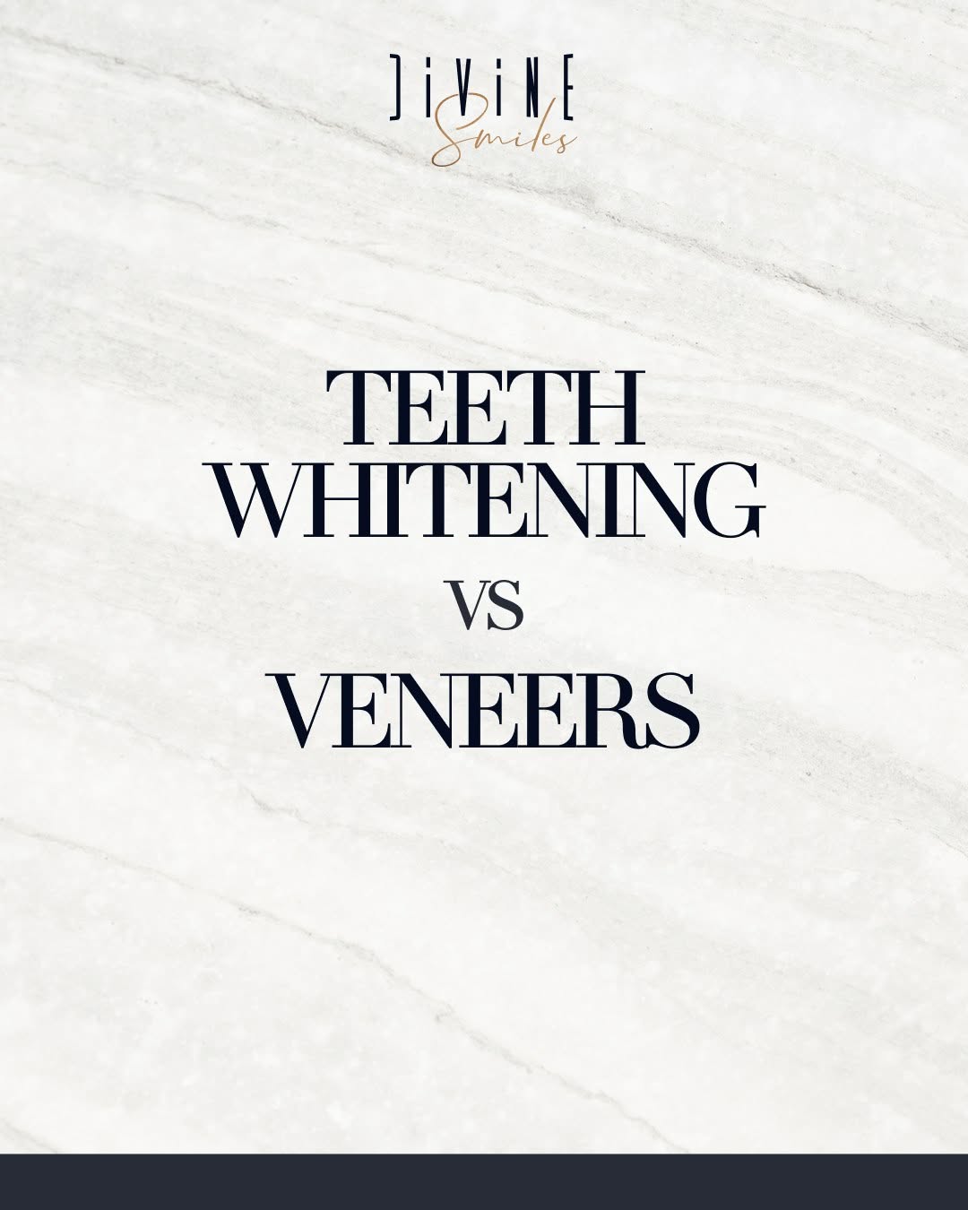 Instagram post by Dr. Ryan M Clancy, D: Both can transform your smile, but they solve different problems 🦷 Teeth whitening lifts stains and brightens your natural enamel. It is a …