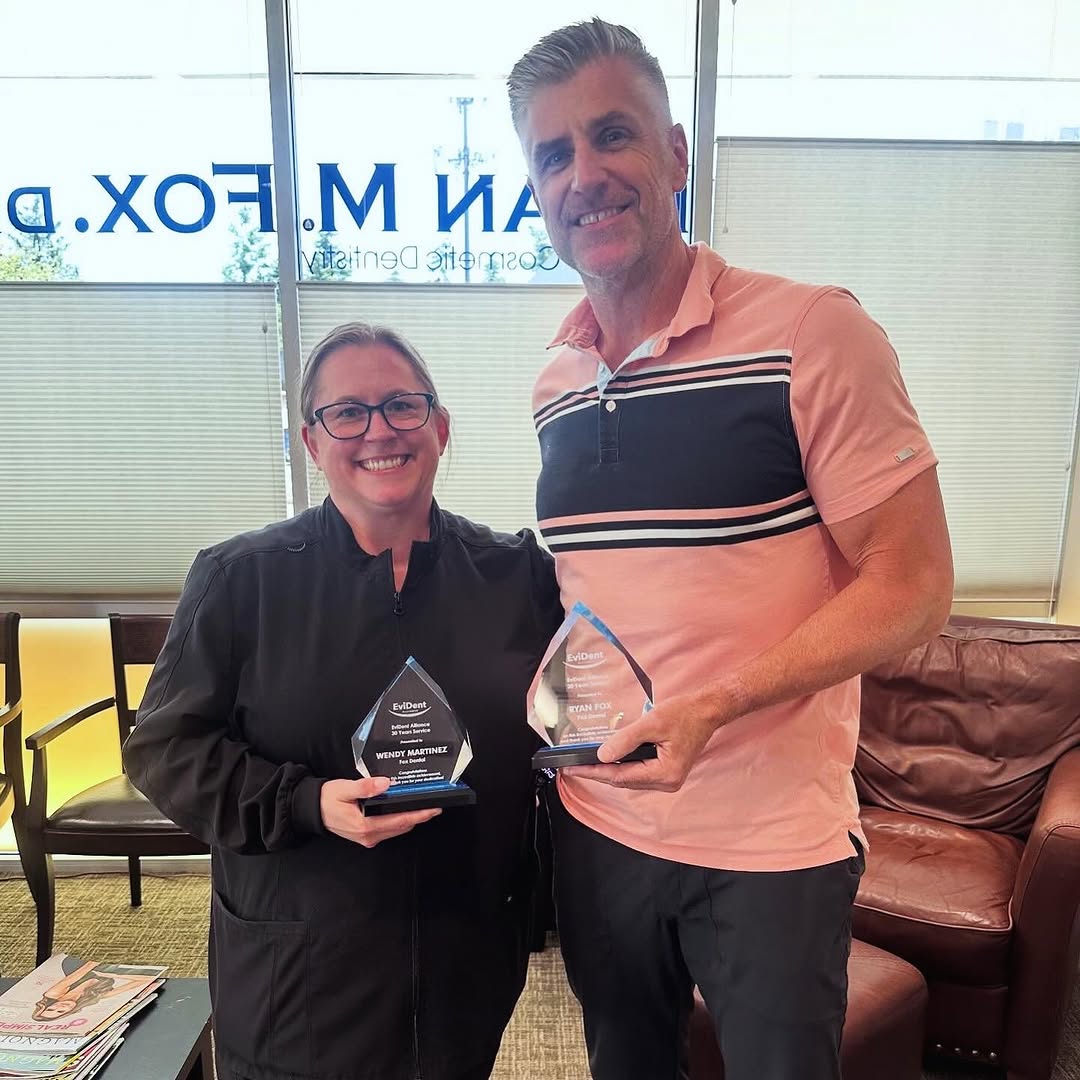 Instagram post by Dr. Ryan M. Fox, DDS: TWENTY years! Incredibly impressive. Today we celebrate Dr. Fox and Wendy’s 20th year of working together! Congratulations on achieving such…