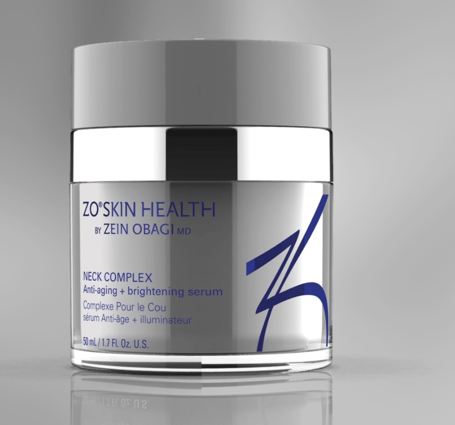 Instagram post by Dr. S. Kent Brown: ✨ NEW LAUNCH: ZO® NECK COMPLEX ✨ Meet the next breakthrough in targeted anti-aging — Neck Complex by ZO Skin Health, designed specifically t…