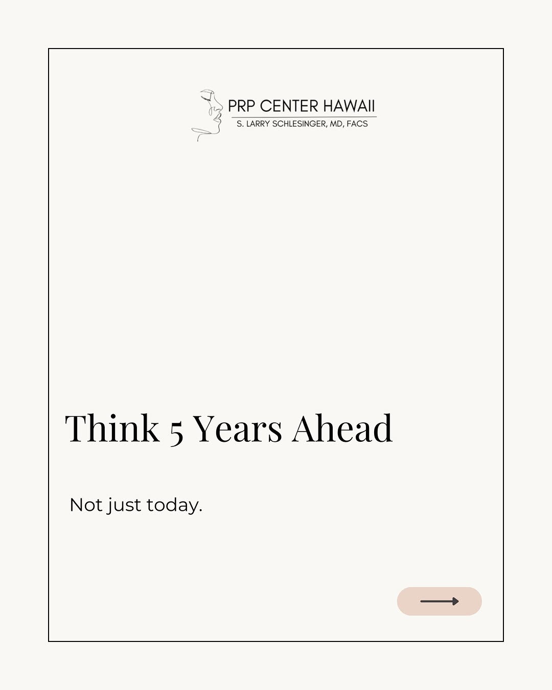 Instagram post by Dr. S. Larry Schlesinger: Your decisions today affect how your body feels tomorrow. Short-term fixes may offer quick results, but supporting long-term tissue health l…