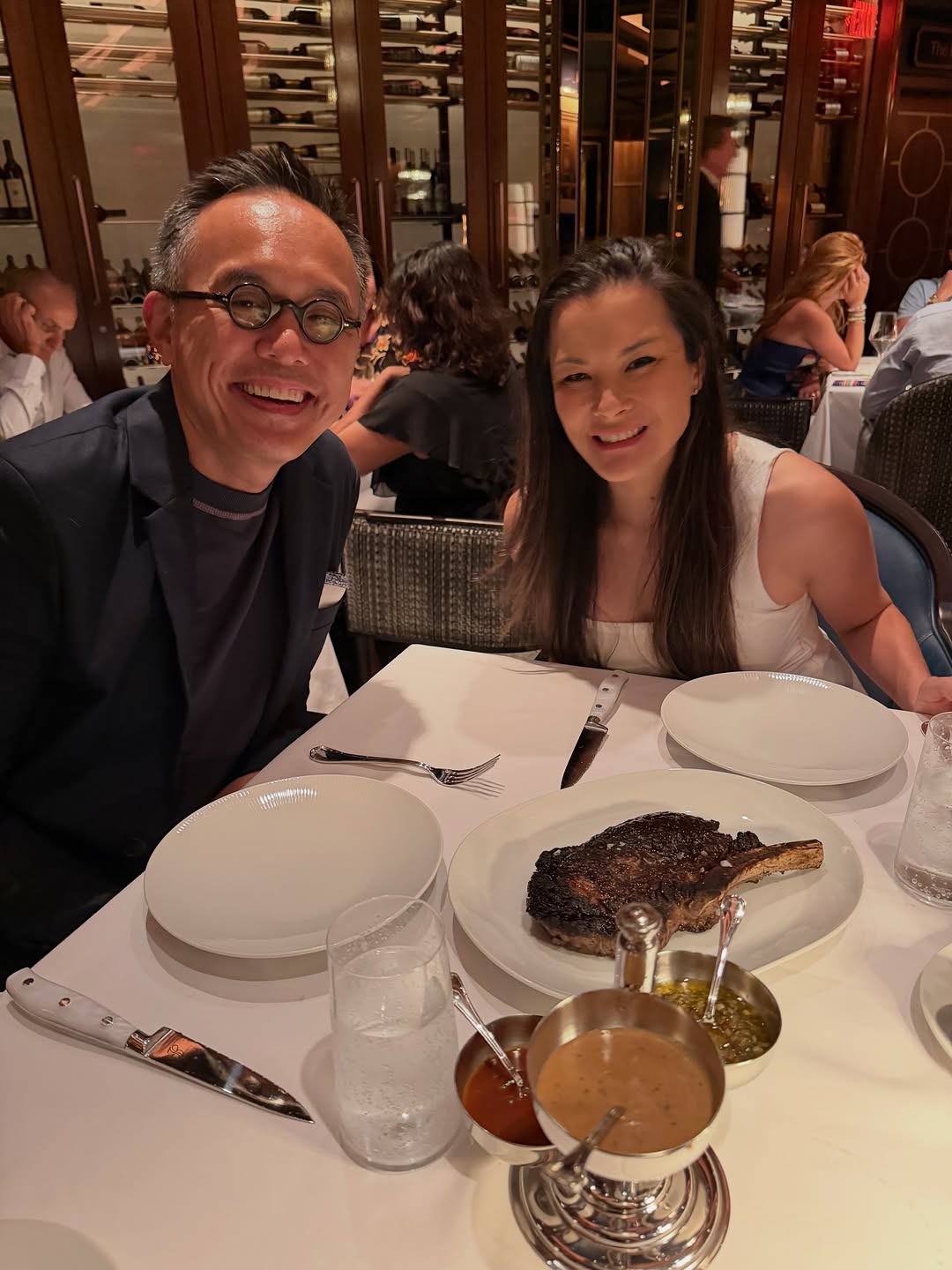 Instagram post by Dr. Sam Lam: Date night at my friend, Joe Palladino’s new place. Absolutely amazing, and thanks for the amazing dessert treat!