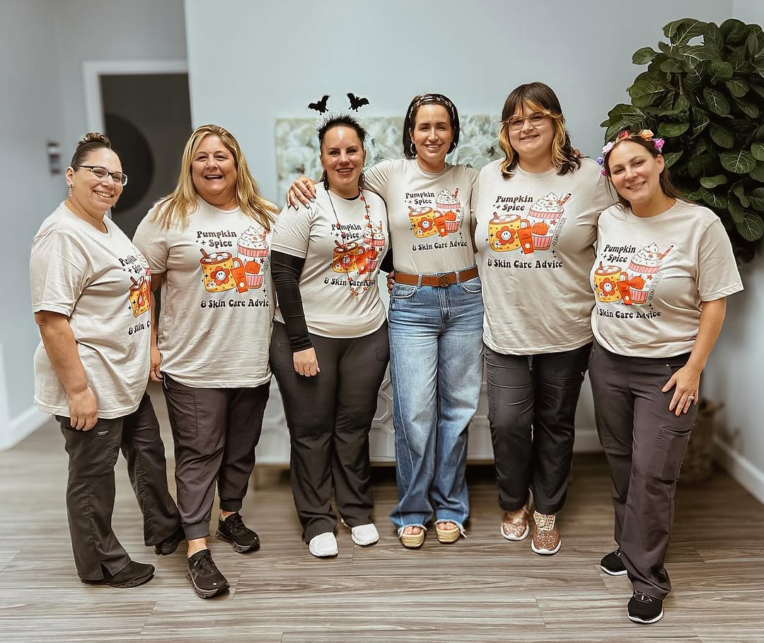 Instagram post by Dr. Samantha Fisher: We WITCH 🧙♀️🧙♀️you a Happy Halloween from Romagosa Barron Dermatology 👻🎃