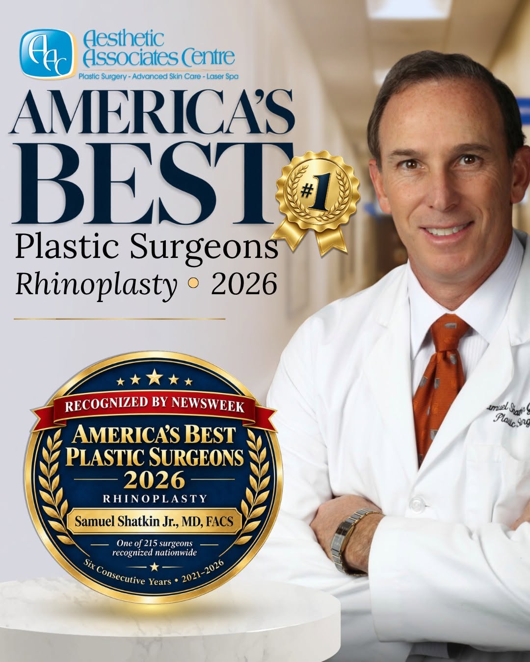 Instagram post by Dr. Samuel Shatkin, Jr.: ๐Weโre proud to share some exciting news! Samuel Shatkin Jr., MD, FACS, has been named one of ๐๐๐ฐ๐ฌ๐ฐ๐๐๐คโ๐ฌ ๐๐ฆ๐๐ซ๐ข๐๐โ๐ฌ ๐๐๐ฌ๏ฟฝโฆ