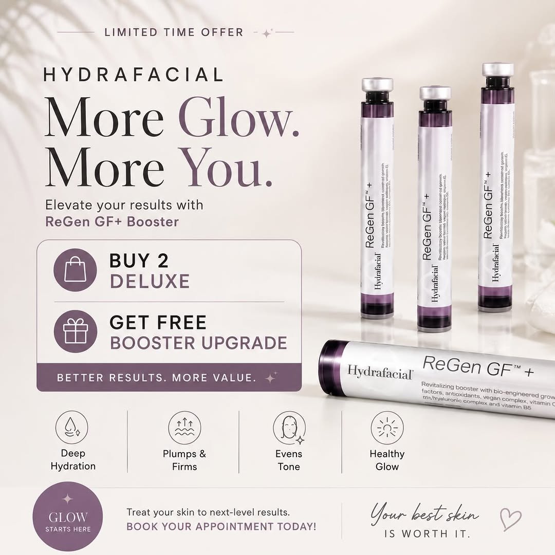 Instagram post by Dr. Sandra Bouzaglou: ✨More Glow. More you.✨ Treat your skin to next-level hydration, firmness, And radiance with our Hydrafacial Deluxe Treatments featuring the …
