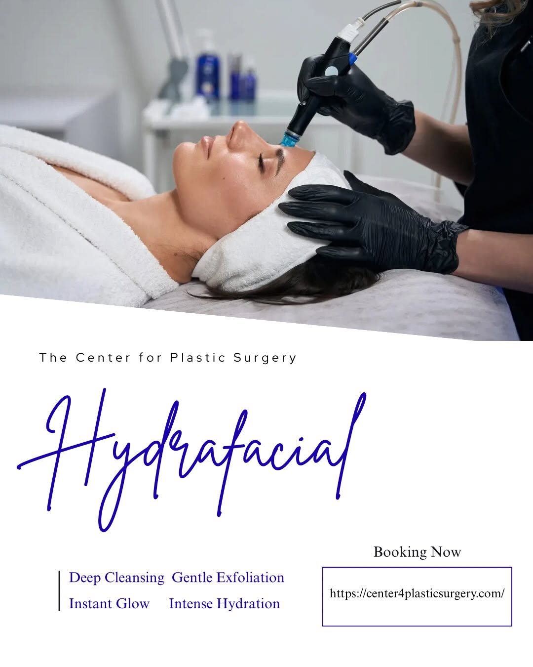 Instagram post by Dr. Sandra Bouzaglou: ✨ Glow starts here ✨ Refresh, hydrate, and reveal your healthiest-looking skin with a HydraFacial 💧✨ This treatment deeply cleanses, exfoli…