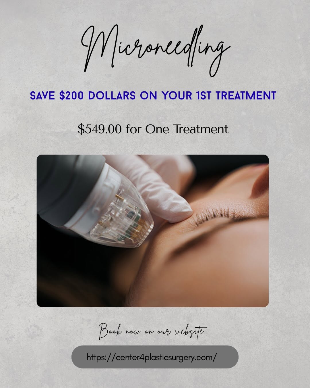 Instagram post by Dr. Sandra Bouzaglou: ✨Microneedling Campaign✨ Looking to improve skin texture, soften fine lines, minimize acne scars, and achieve a healthy glow? Microneedling …