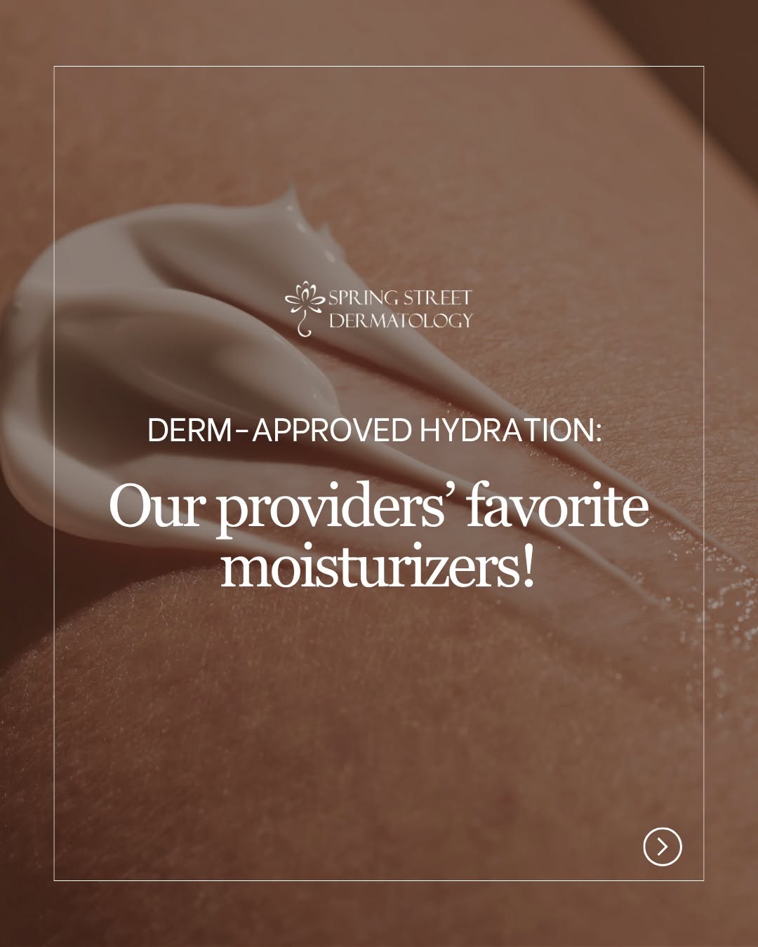 Instagram post by Dr. Sapna Palep: Hydration starts with the right moisturizer! ✨ Our providers recommend trusted options like Vanicream, Avène, and La Roche-Posay to help sup…