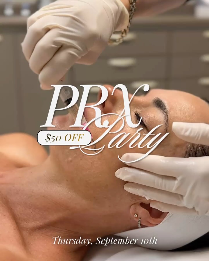 Instagram post by Dr. Sarah B. Sawyer: Our PRX Party RETURNS 🙌 If you’re ready for a fall skincare reset, this is your chance. ✨ Only on Thursday, Sept. 10th, PRX is $275 (regula…