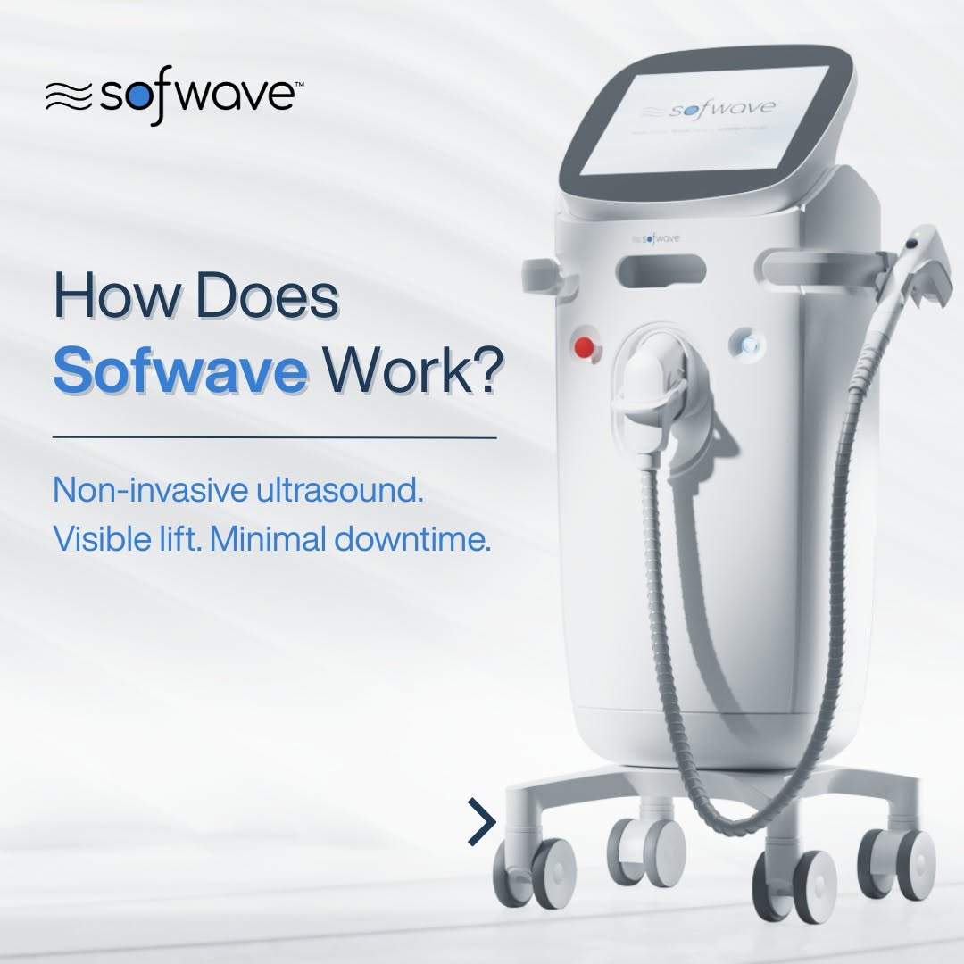 Instagram post by Dr. Sarolta Szabo: ✨ What if your skin could do the work for you? Sofwave uses advanced ultrasound technology to stimulate your skin's natural production of co…