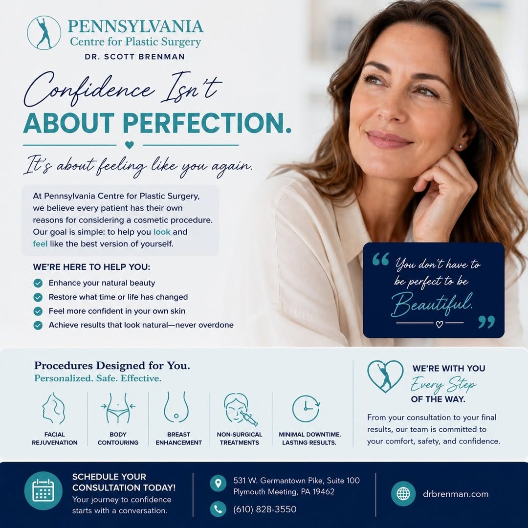 Instagram post by Dr. Scott A. Brenman: 💙 Confidence Looks Different for Everyone Confidence isn't about becoming someone else—it's about feeling like the best version of yourself…