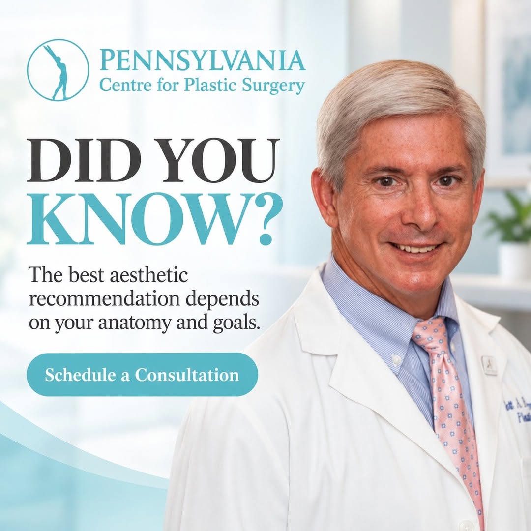 Instagram post by Dr. Scott A. Brenman: Did you know two patients with similar concerns may receive different recommendations? Health, anatomy, expectations, and recovery needs all…