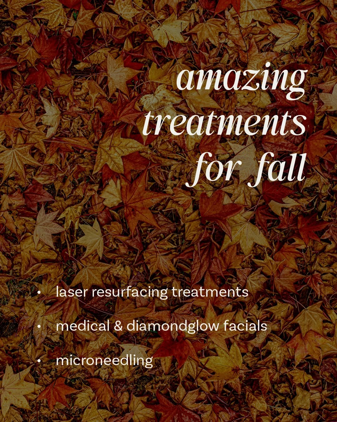 Instagram post by Dr. Scott W. Wrye: Looking to book a fall treatment, but not sure where to start? Here are three options that your skin will thank you for! Plus, don't forget …