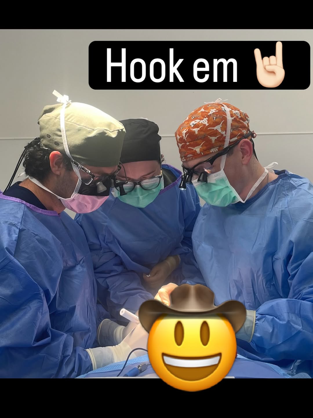 Instagram post by Dr. Sean M. Blaydon: Fridays are for Fellows! 🧠👁️ In honor of the return of college football 🏈 … #hookemhorns Having the opportunity to be a clinical instruct…