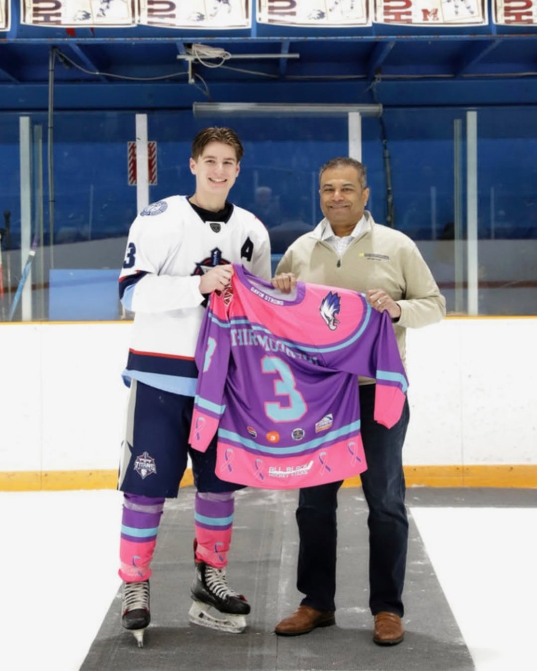 Instagram post by Dr. Sean P. Edwards, DDS: 🎗️Gavin Hewitt, now 18, has been playing hockey since he was four years old, and his family was used to seeing him deal with minor injuries…