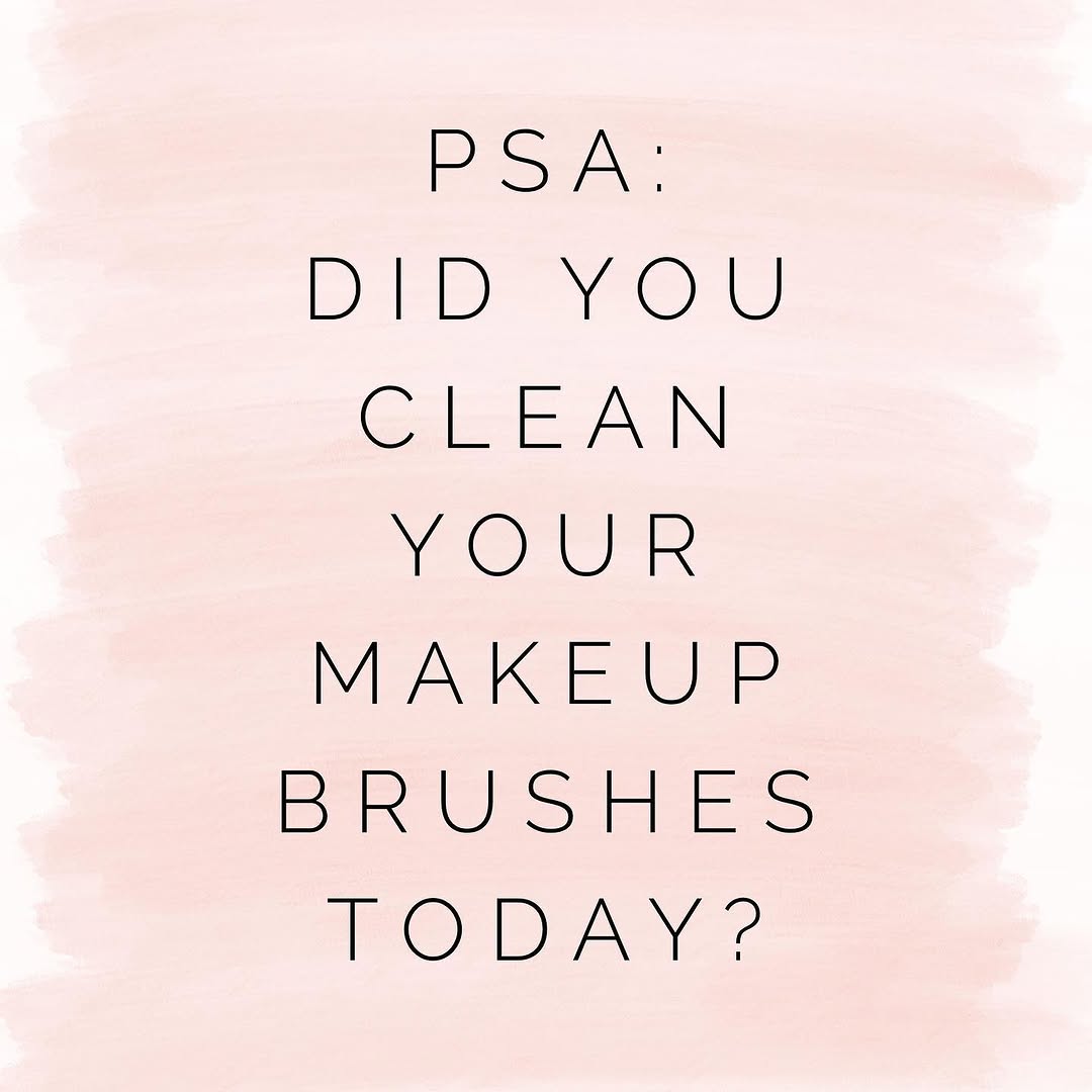 Instagram post by Dr. Sejal Shah: When was the last time you cleaned your makeup brushes? I know it’s something that often get skipped or forgotten but it’s not just importan…
