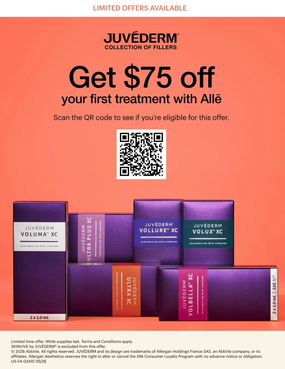 Instagram post by Dr. Sergio Vendetti: See if you are available to receive this offer by saving this post to your camera roll and scanning the QR code. Call or text at 757-430-769…