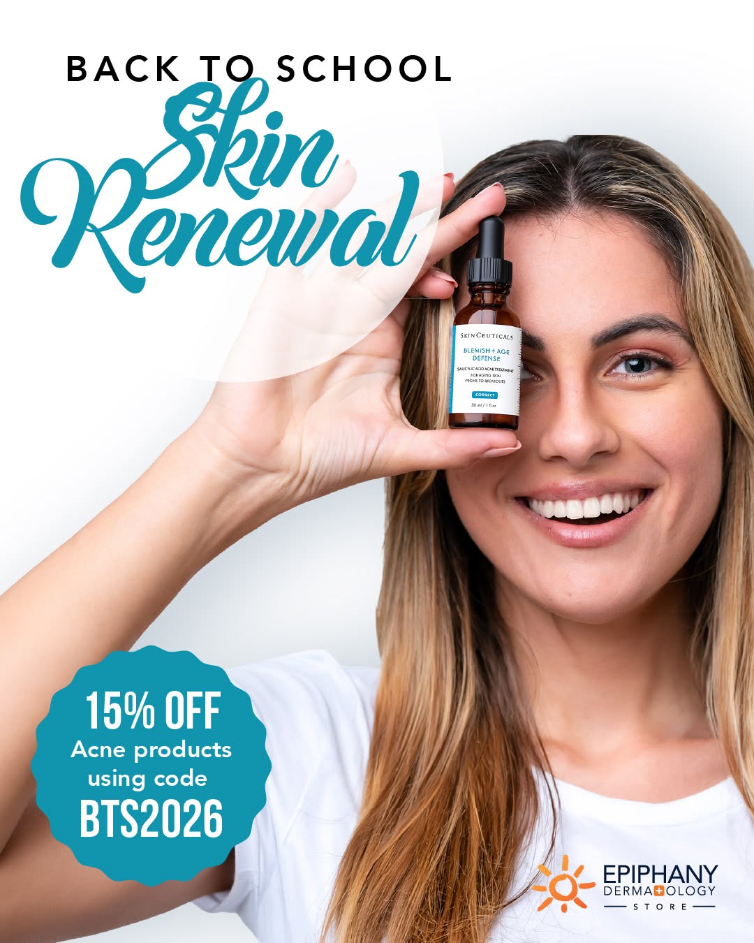 Instagram post by Dr. Shanna Meads: Ready to refresh your acne skin care routine? 🫧 We’re sharing a few of our favorite acne products available through the Epiphany Dermatolog…